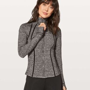 lululemon athletica Define Jacket Wing Mesh Heathered Black Women's Size 6